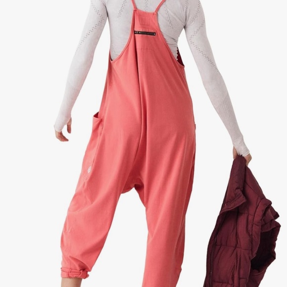 Free People Pants - Free People FP Movement Hot Shot Onesie Red Size M